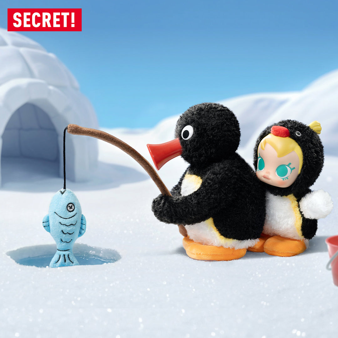 激安ブランド POP MART Baby Molly × Pingu Happy Fishing Series Vinyl Plush ぬいぐるみ